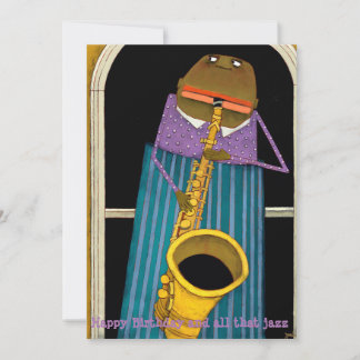 Bonne carte de jazz d'anniversaire