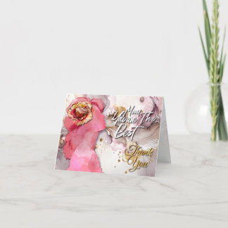 Bonne carte de jour de la mère - Fleur rose