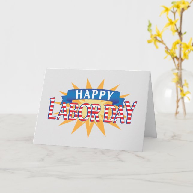 Bonne carte de la fête du travail (Fleur jaune)