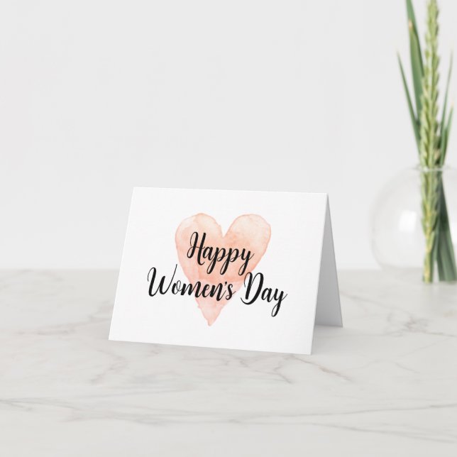 Bonne carte de la Journée internationale de la fem (Devant)