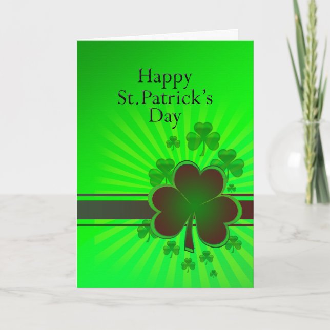 Bonne carte de la Saint Patrick (Devant)