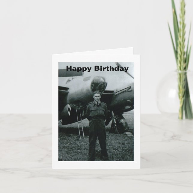 Bonne carte de l'aviation d'anniversaire (Devant)