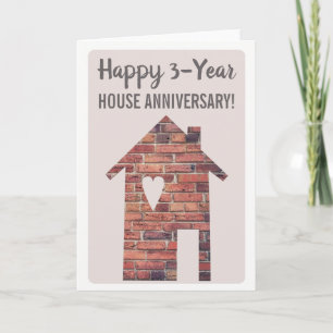 Bonne carte de ménage de 3 ans