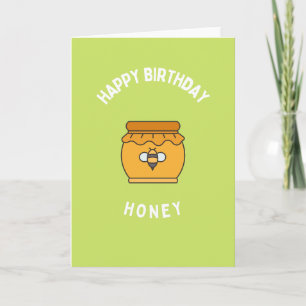 Bonne carte de miel d'anniversaire