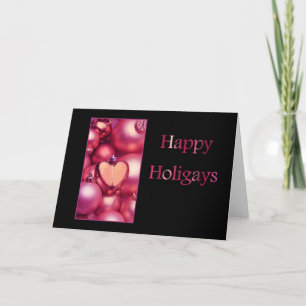 Bonne carte de Noël LGBT Holigays