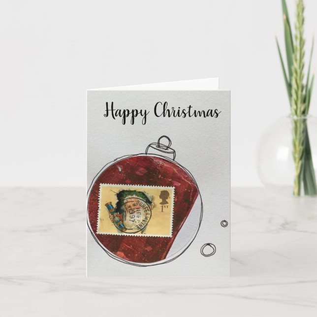 Bonne carte de Noël - ornement dessiné à la main 2 (Devant)