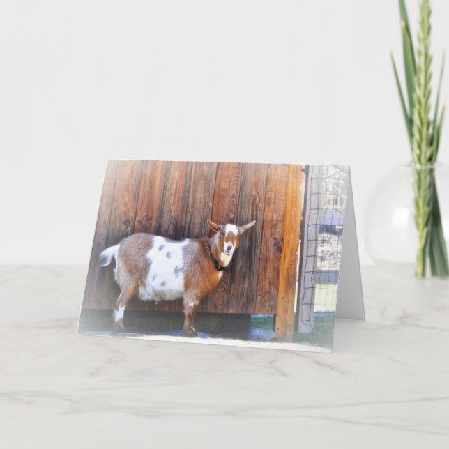 Bonne carte de note de chèvre (Devant)