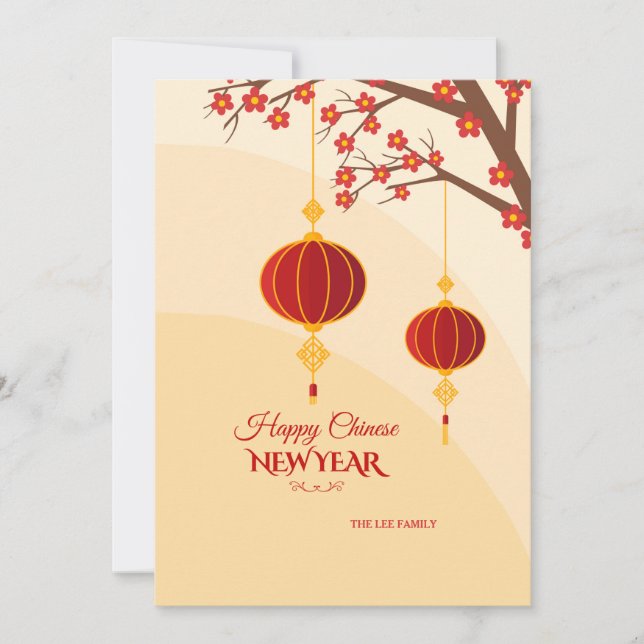 Bonne carte de Nouvel An chinoise (Devant)