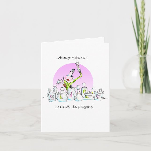 Bonne carte de parfums de vanité (Devant)