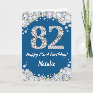 Bonne carte de Parties scintillant 82e anniversair