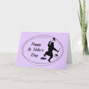 Bonne carte de Personnaliser Silhouette St. Urho's