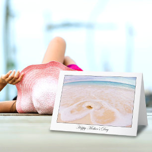 Bonne carte de plage Seashell pour la Fête des Mèr