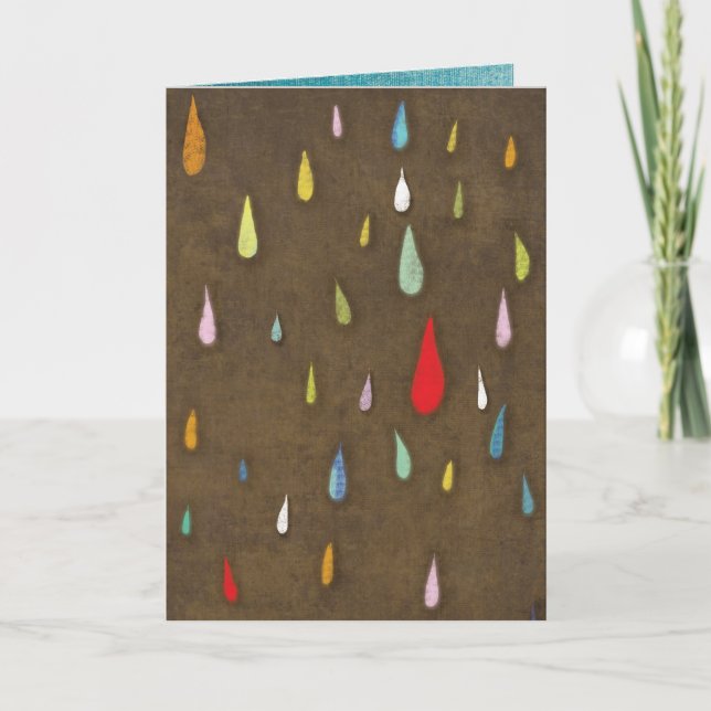 Bonne carte de pluie d'anniversaire (Devant)