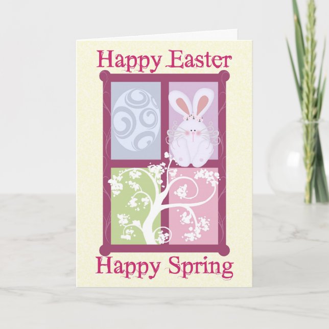 Bonne carte de printemps de Pâques (Devant)