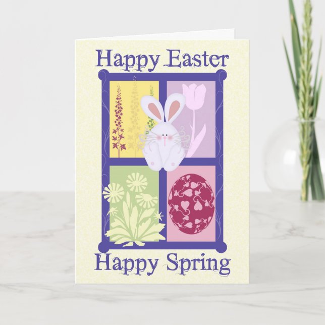 Bonne carte de printemps de Pâques (Devant)