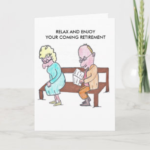 BONNE CARTE DE RETRAITE - VIEUX COUPLE