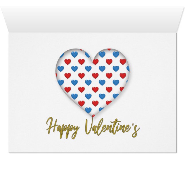 Bonne carte de Saint Valentin (Intérieur Horizontal (Bas))
