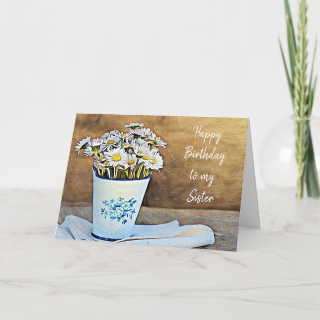 Bonne carte de soeur d'anniversaire (Devant)