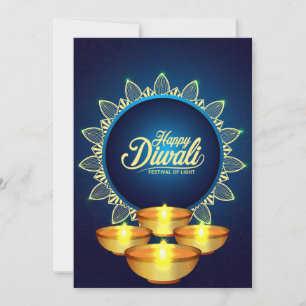 Bonne carte de vacances Diwali