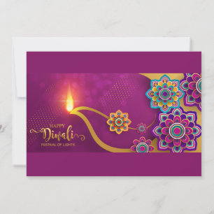 Bonne carte de vacances Diwali