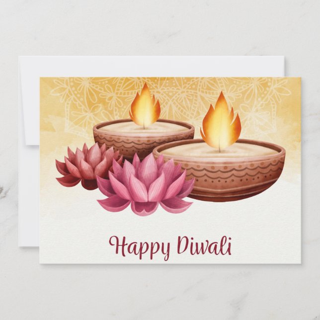 Bonne carte de vacances Diwali (Devant)