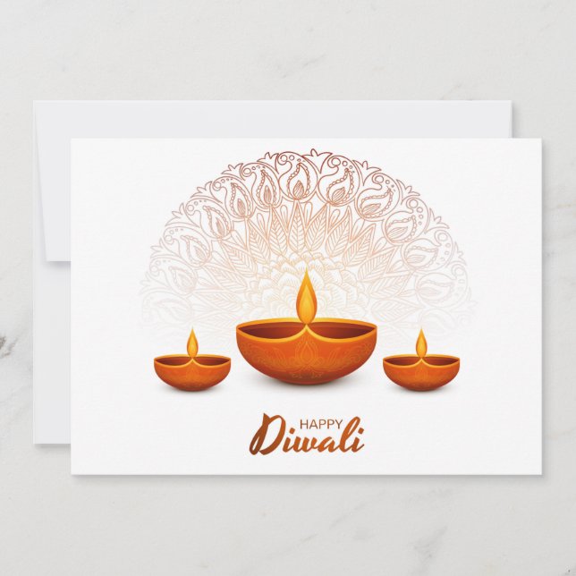 Bonne carte de vacances Diwali (Devant)