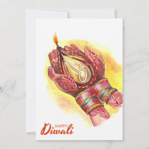 Bonne carte de vacances Diwali