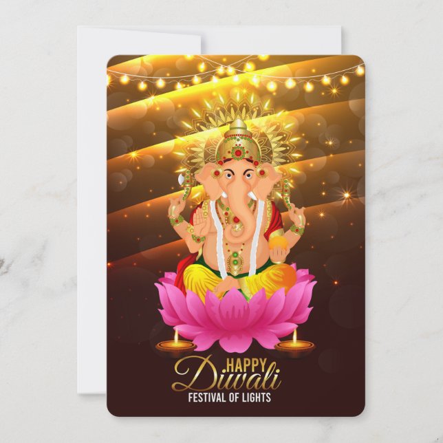Bonne carte de vacances Diwali (Devant)