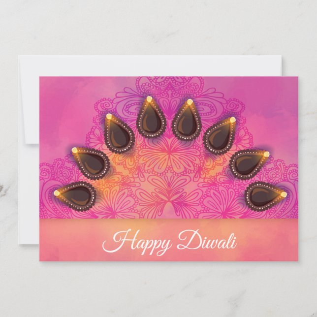 Bonne carte de vacances Diwali (Devant)