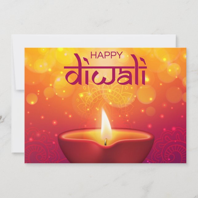 Bonne carte de vacances Diwali (Devant)