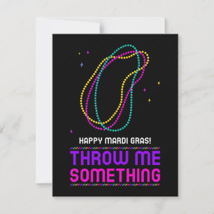 Bonne carte de vacances Mardi Gras