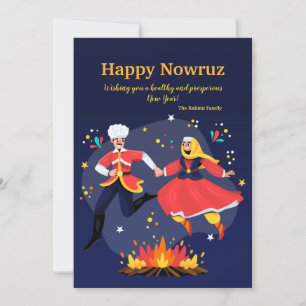 Bonne carte de vacances Nowruz Flat