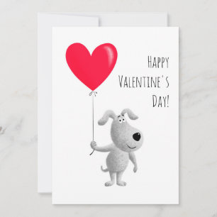 Bonne carte de vacances Valentine's Red Heart Chie