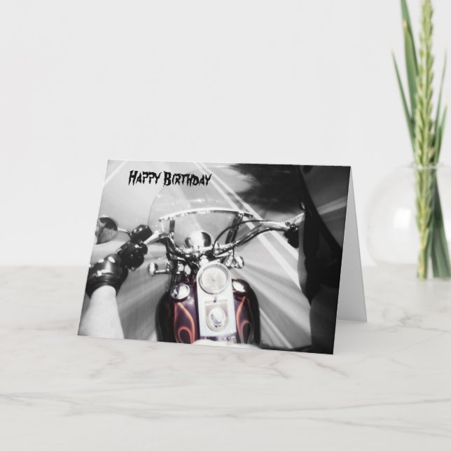 Bonne carte de vélo d'anniversaire (Devant)