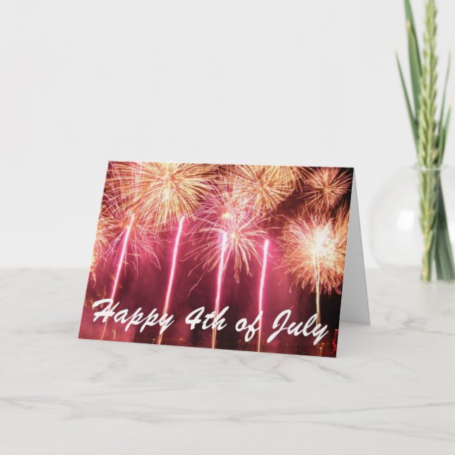 Bonne carte de voeux 4 juillet (Devant)