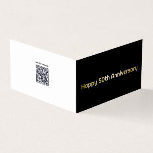 Bonne carte de voeux 50e anniversaire
