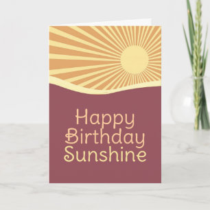 Bonne carte de voeux Anniversaire Sunshine Hills V