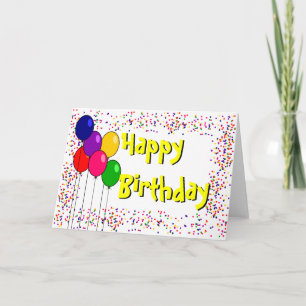 Bonne carte de voeux d'anniversaire