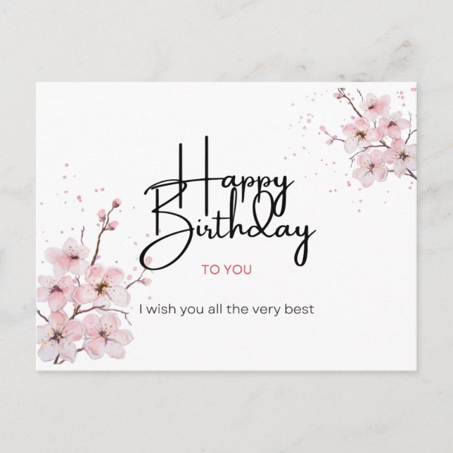 Bonne carte de voeux d'anniversaire (Devant)