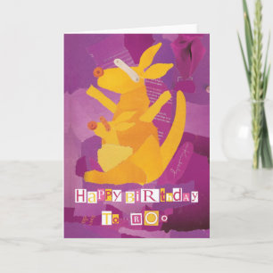 Bonne carte de voeux d'anniversaire à Roo