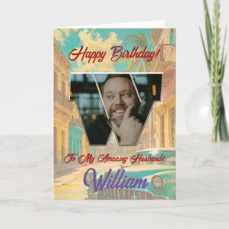 Bonne carte de voeux d'anniversaire avec photo