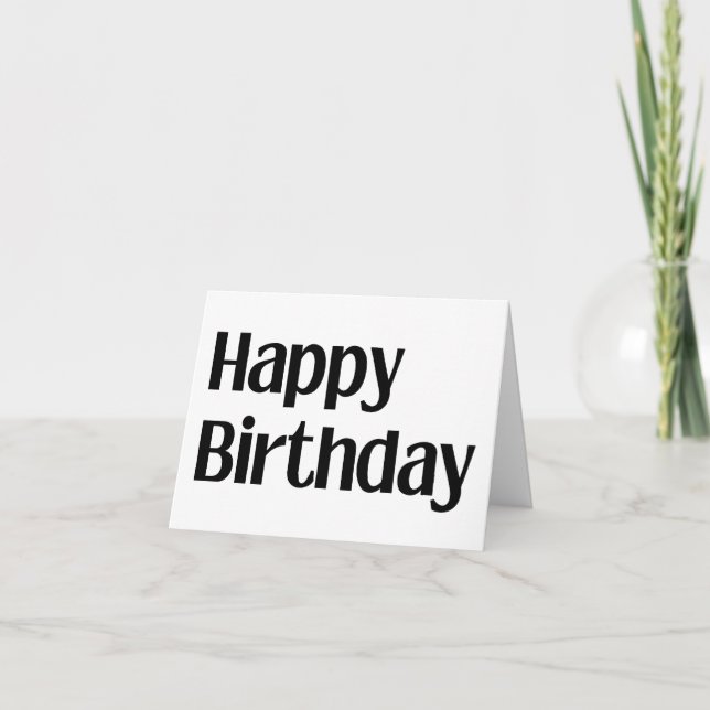 Bonne carte de voeux d'anniversaire grande impress (Devant)