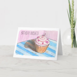 Bonne carte de voeux d'anniversaire pliée