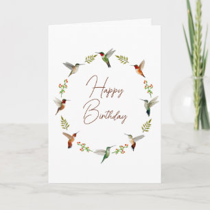Bonne carte de voeux d'anniversaire pliée