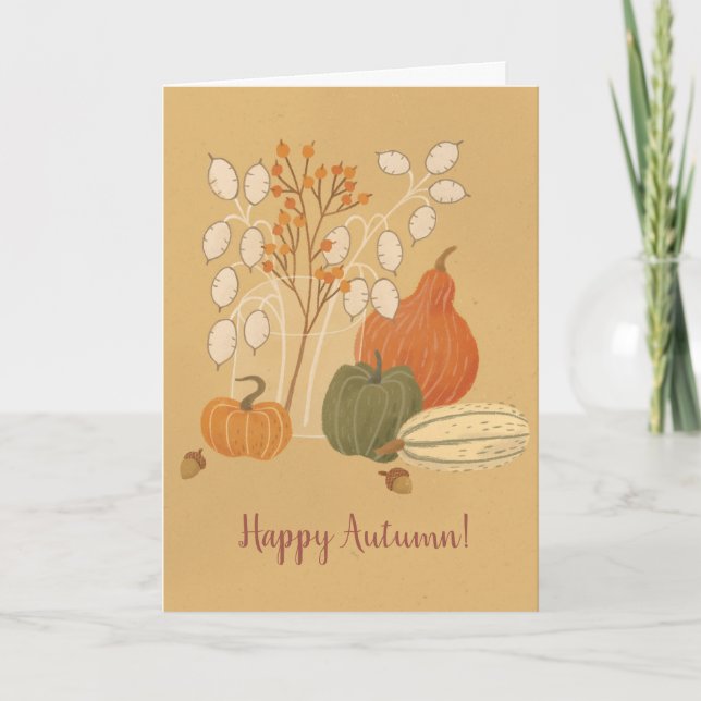 Bonne carte de voeux d'automne (Devant)
