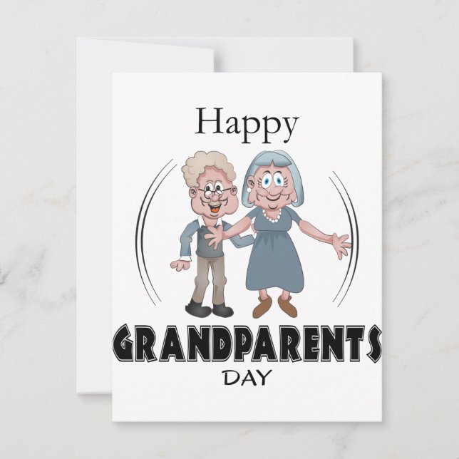 Bonne carte de voeux de la Journée des grands-pare (Devant)