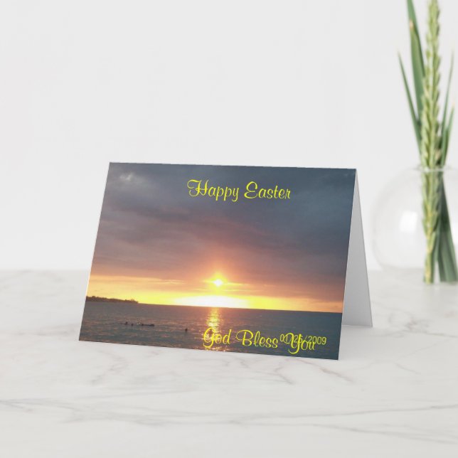 Bonne carte de voeux de Pâques (Devant)