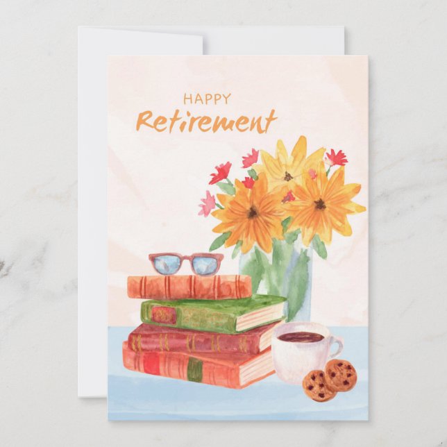 Bonne carte de voeux de retraite (Devant)