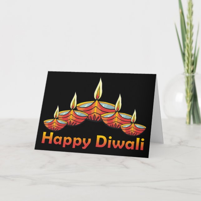 Bonne carte de voeux Diwali Deepas (Devant)