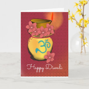 Bonne carte de voeux Diwali pliée
